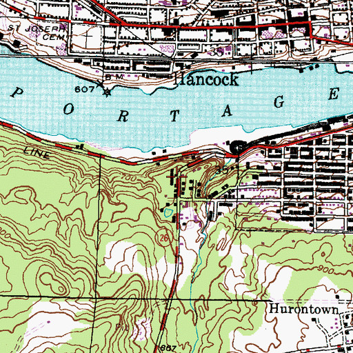 Topographic Map of Unitarian Universalist Church, MI