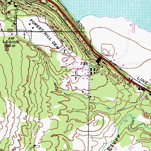 Topographic Map of Church of Jesus Christ of Latter Day Saints, MI