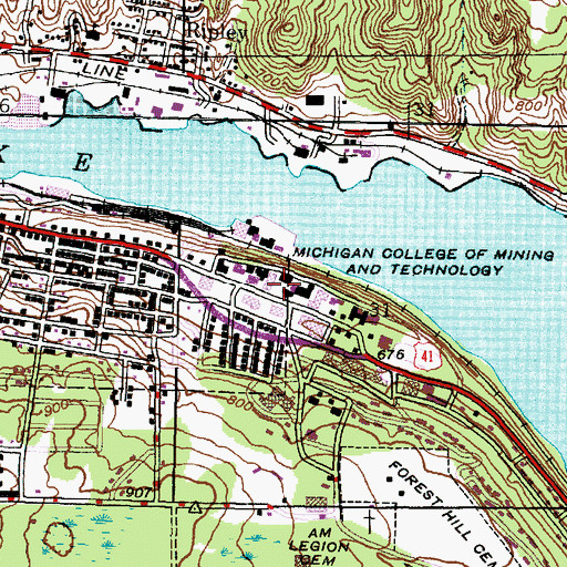 Topographic Map of Electrical Energy Resources Center, MI