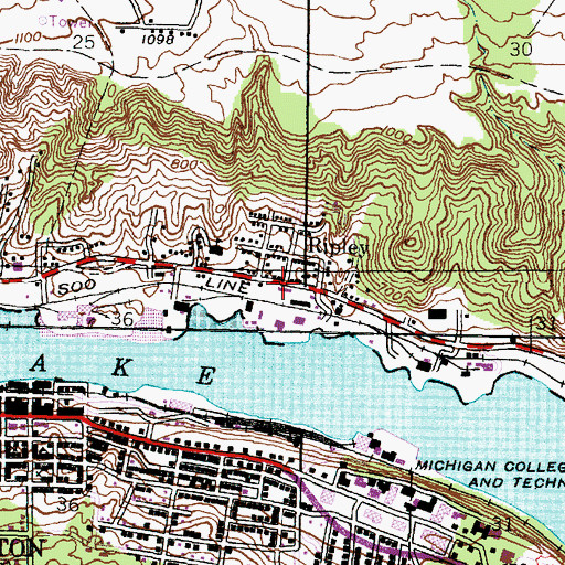 Topographic Map of Ripley Station (historical), MI