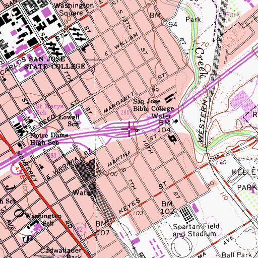 Topographic Map of Exit 2, CA