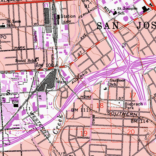 Topographic Map of Exit 3B, CA