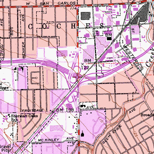 Topographic Map of Exit 4, CA