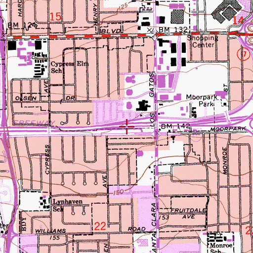 Topographic Map of Exit 6, CA