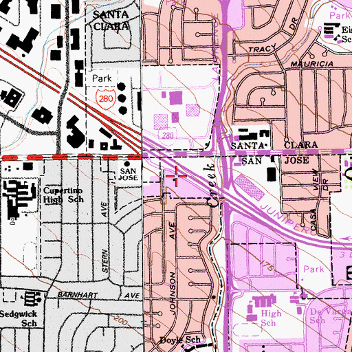 Topographic Map of Exit 9, CA