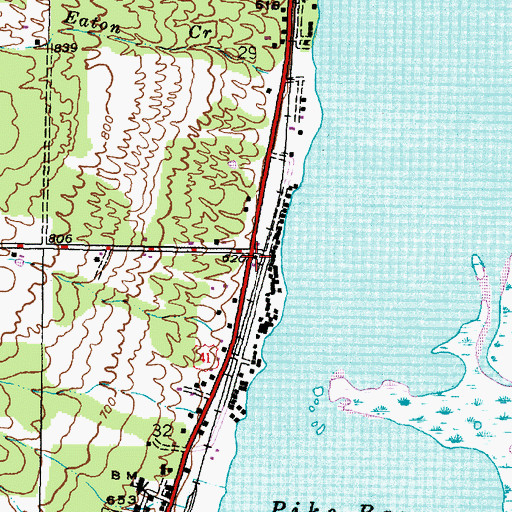 Topographic Map of Holy Trinity Lutheran Church, MI
