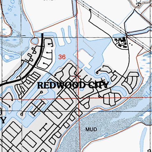 Topographic Map of Shannon Park, CA