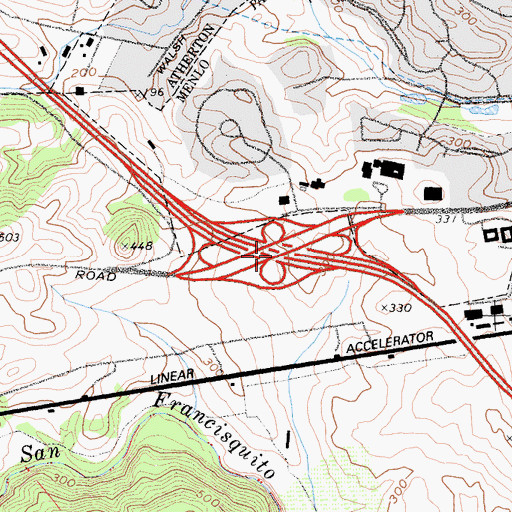 Topographic Map of Exit 24, CA