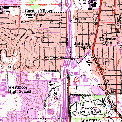 Topographic Map of Exit 48, CA