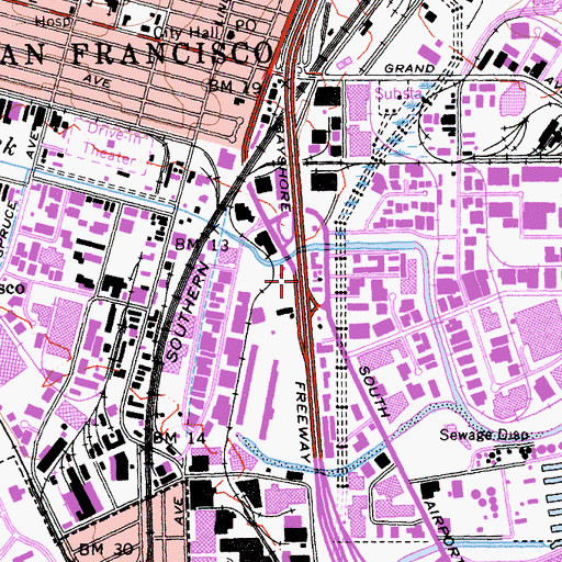 Topographic Map of Exit 424, CA