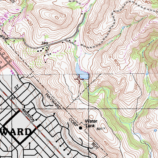 Topographic Map of Jordan Pond, CA