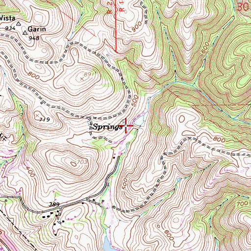 Topographic Map of Newt Pond, CA