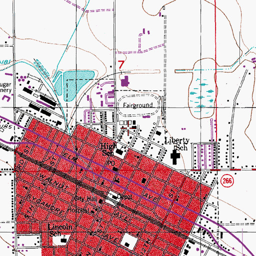 Topographic Map of Southeastern Colorado Exposition Building, CO