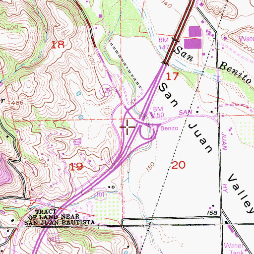 Topographic Map of Exit 347, CA