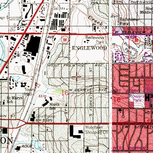 Topographic Map of All God's Children Assembly Church, CO