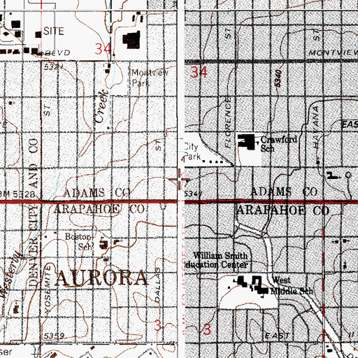 Topographic Map of Fletcher Post Office, CO