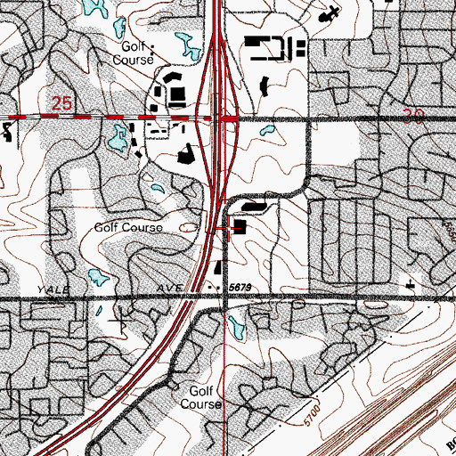Topographic Map of Gateway Post Office, CO