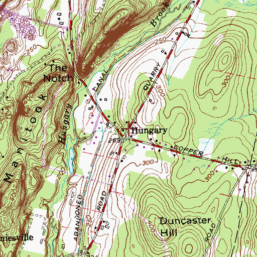 Topographic Map of Hungary, CT
