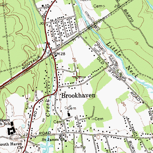 Topographic Map of Corwin Private Cemetery, NY