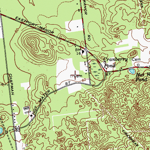 Topographic Map of Robinson Family Cemetery, NY