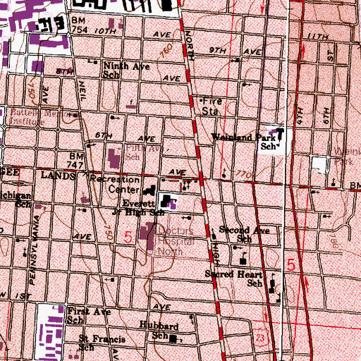 Topographic Map of Grace Central Presbyterian Church, OH