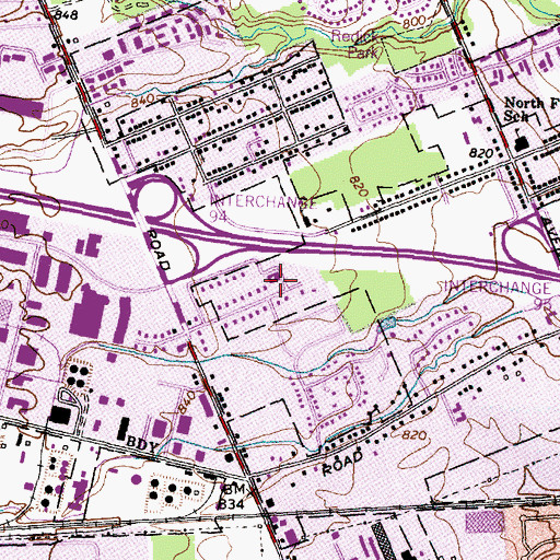 Topographic Map of Potter's House Church of God, OH