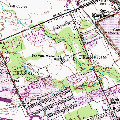 Topographic Map of Columbus Preparatory Academy, OH