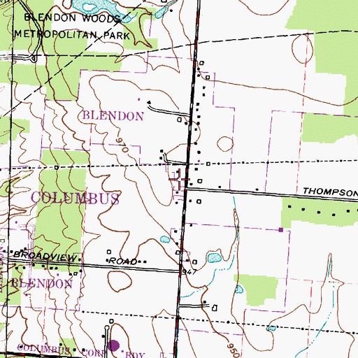 Topographic Map of Beth Messiah Congregation, OH