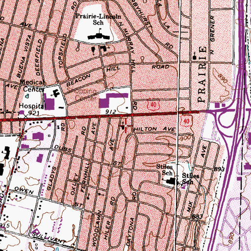Topographic Map of Holy Spirit Fellowship Church, OH