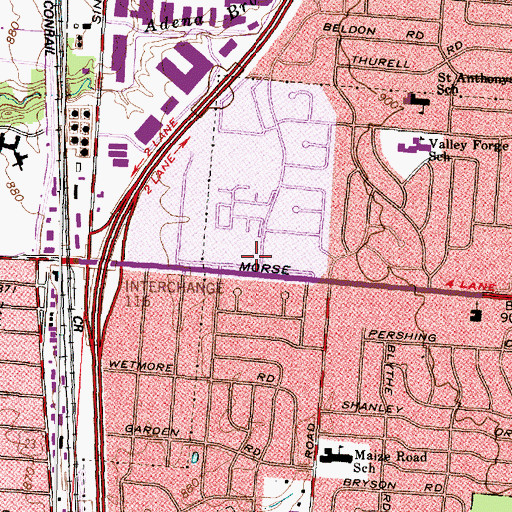 Topographic Map of Horizon Science Academy, OH