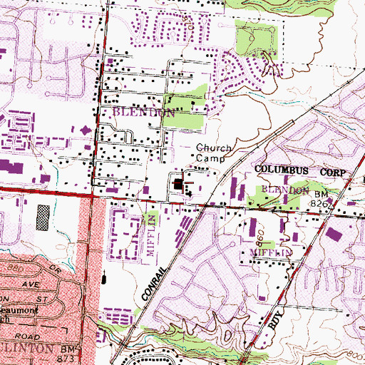 Topographic Map of My Turn Learning Academy, OH