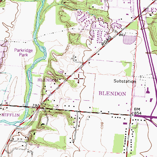 Topographic Map of Rejoice Cathedral Church of God, OH