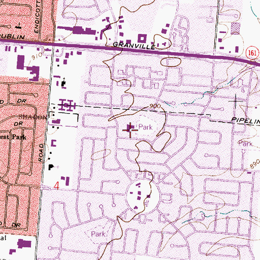 Topographic Map of Marburn Academy, OH