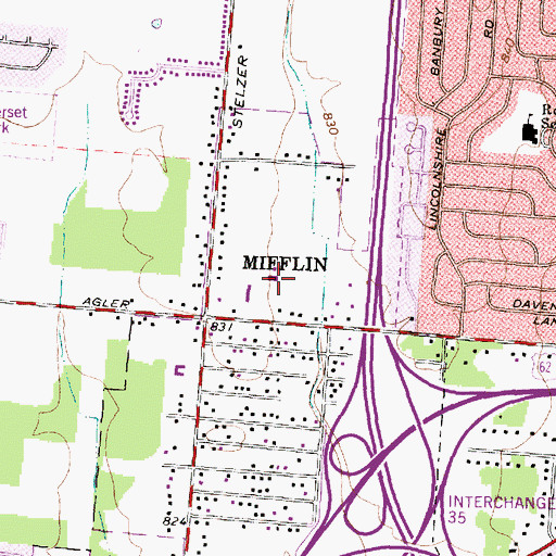 Topographic Map of Eagle Academy of Columbus, OH