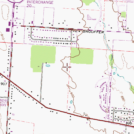Topographic Map of Linworth United Methodist Church, OH