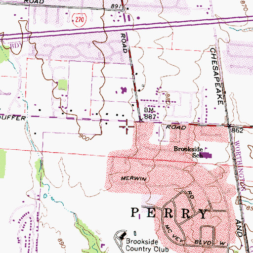 Topographic Map of Korean Church of Columbus, OH
