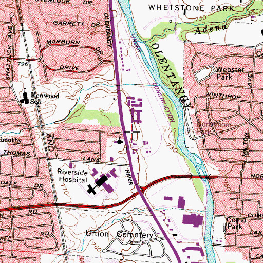 Topographic Map of Friendship Community Church, OH