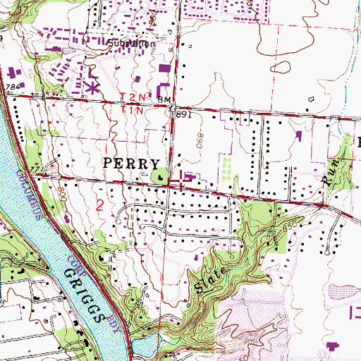 Topographic Map of First Alliance Church, OH