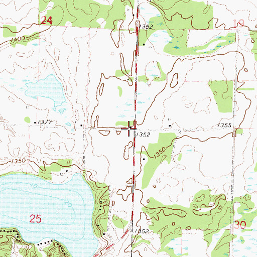 Topographic Map of School Number 240 (historical), MN
