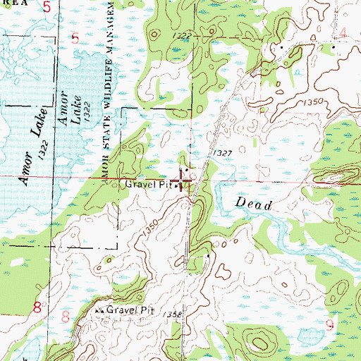 Topographic Map of School Number 170 (historical), MN