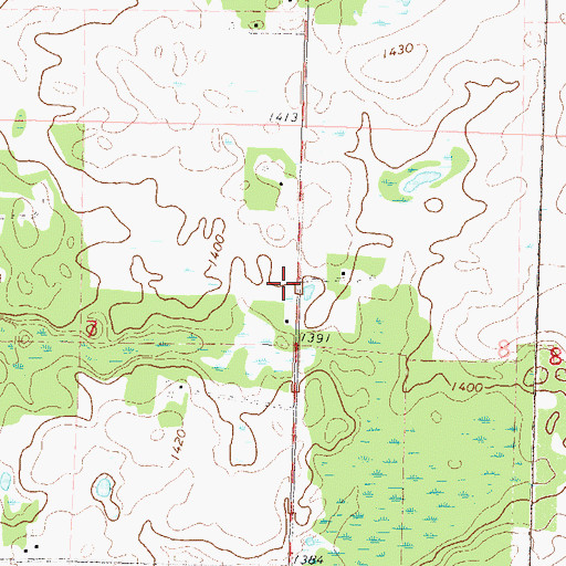 Topographic Map of School Number 205 (historical), MN