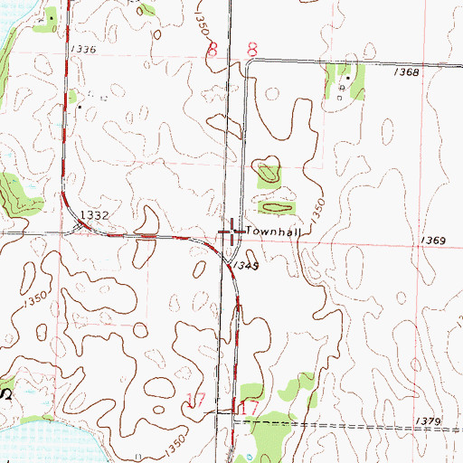 Topographic Map of School Number 45 (historical), MN