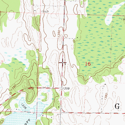 Topographic Map of School Number 174 (historical), MN