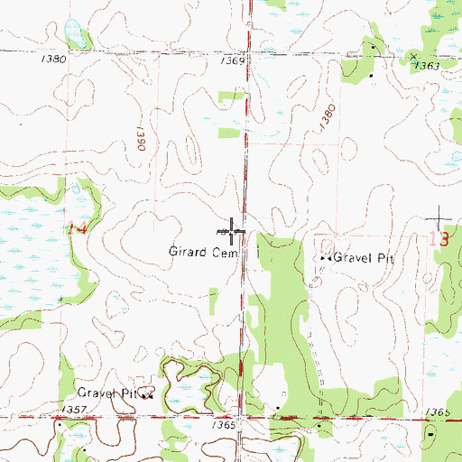Topographic Map of School Number 152 (historical), MN