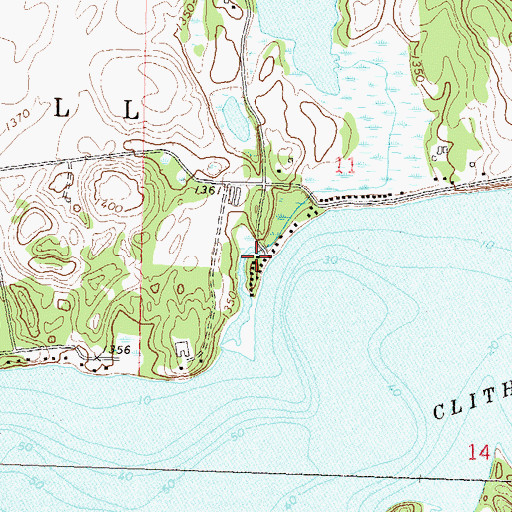 Topographic Map of Camp Corliss, MN