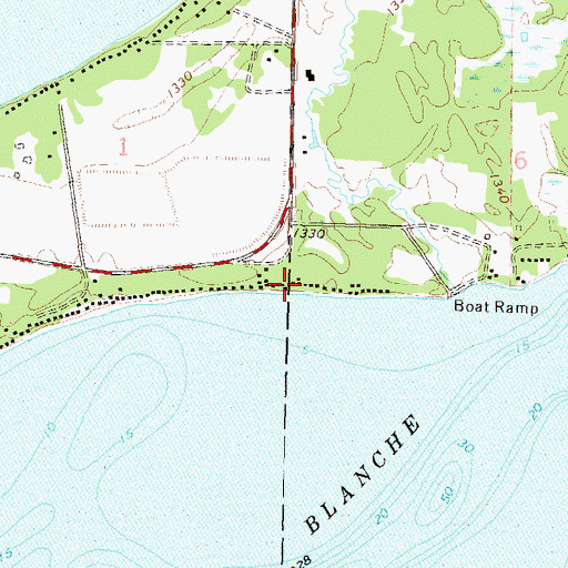 Topographic Map of Inglewood, MN