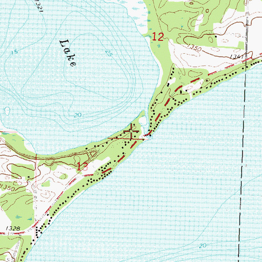 Topographic Map of Camp Nidaros, MN