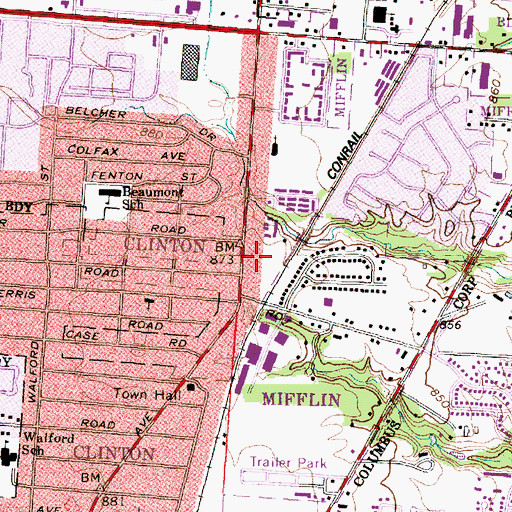 Topographic Map of New Hope Community Church, OH
