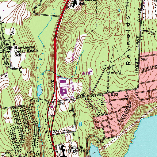 Topographic Map of School Number 11 (historical), NY