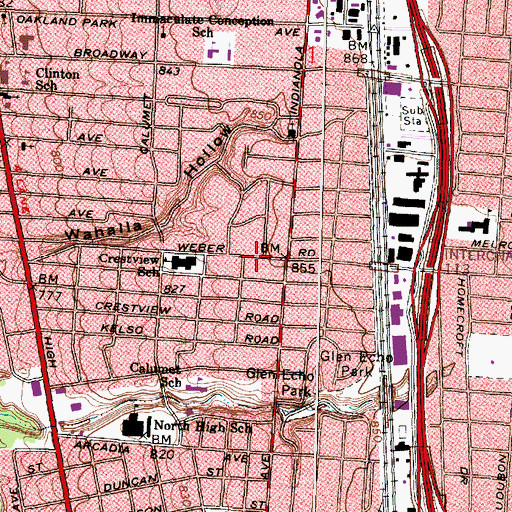 Topographic Map of Christ International Church, OH